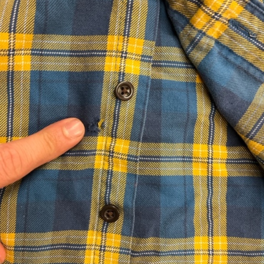 vintage 90's Fall colors Flannel American Eagle - Picture 5 of 6